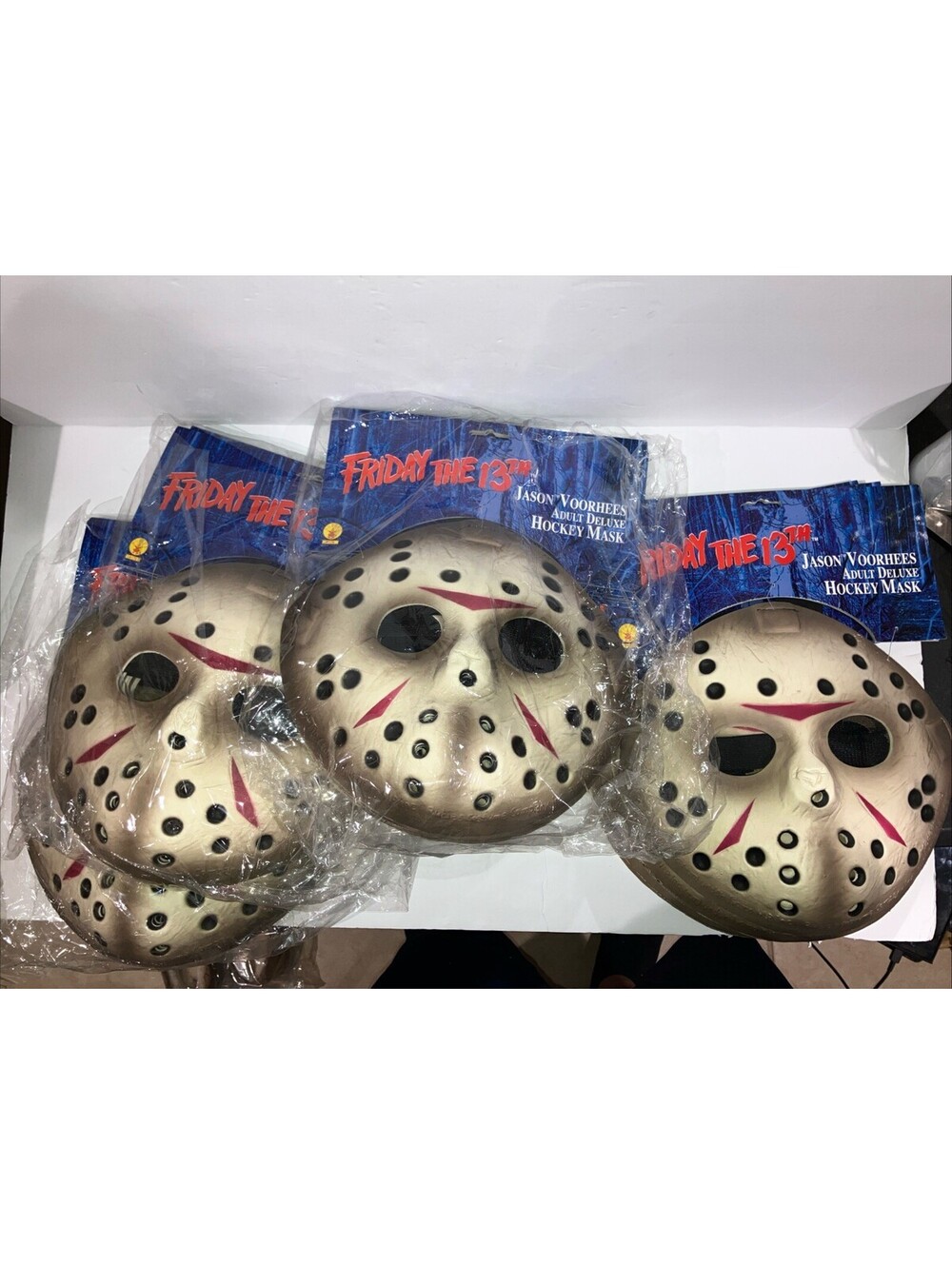 Lot Of 24 Vintage Friday The 13th Jason Voorhees Hockey Costume Foam Mask 2009